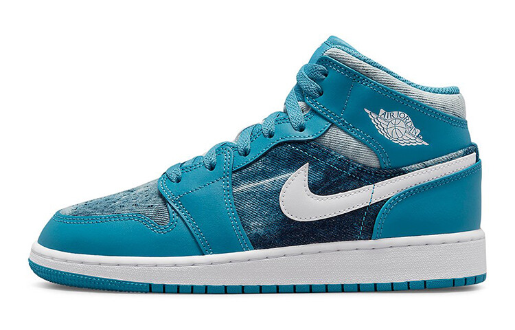 

Кроссовки Jordan 1 Mid Washed Denim GS