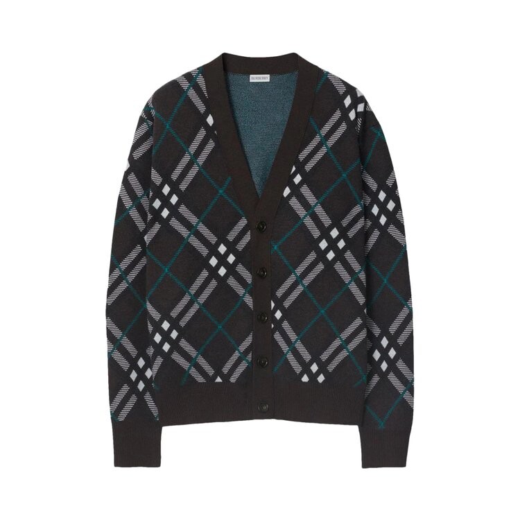 

Кардиган Burberry Check Wool Blend Cardigan, цвет Snug