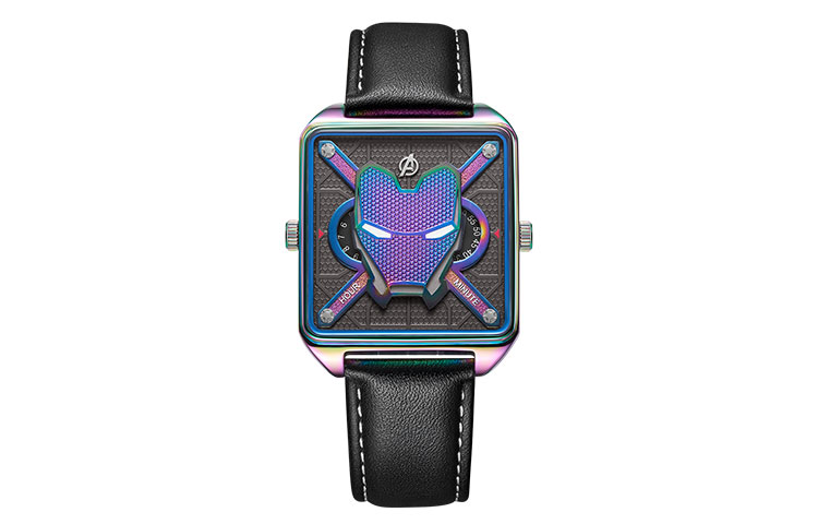 

MARVEL Часы Quartz Movement Leather Watch Bands Watch Men's Watch Purple Watch Dial M-9291ZBZ