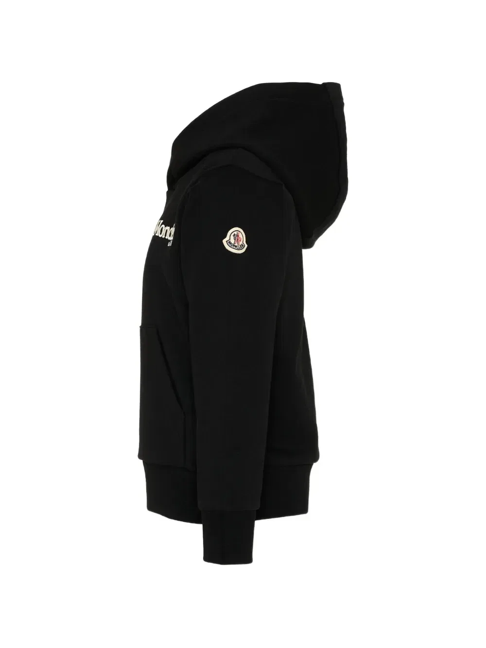 Толстовка с вышитым логотипом Moncler Enfant, черный — фото 3