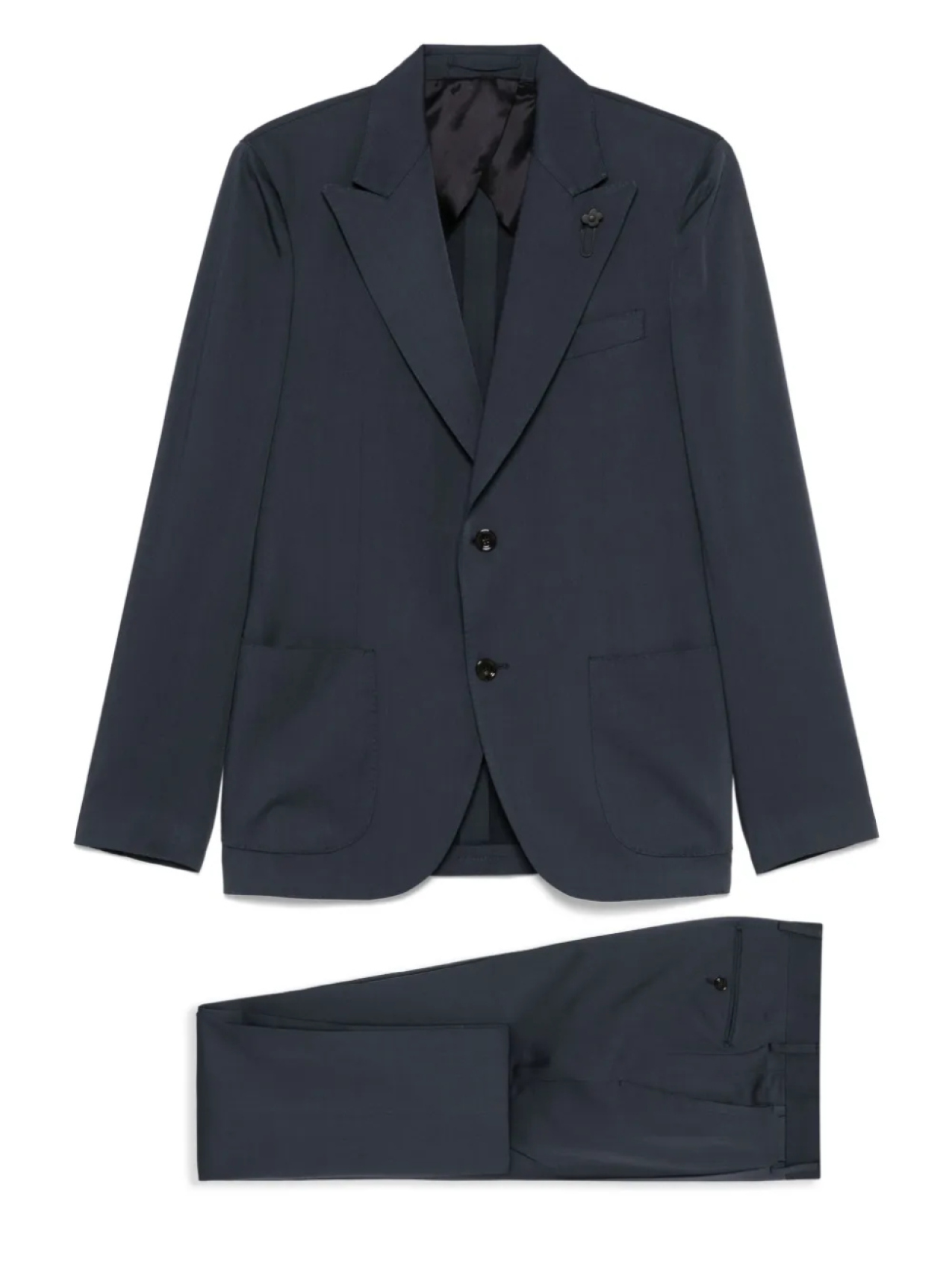 

Костюм с брошью Lardini, синий