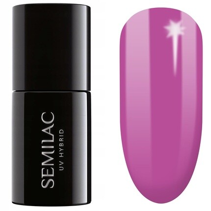 

УФ-лак для ногтей Semilac Hybrid 601 Neon Pink Punch 7 мл