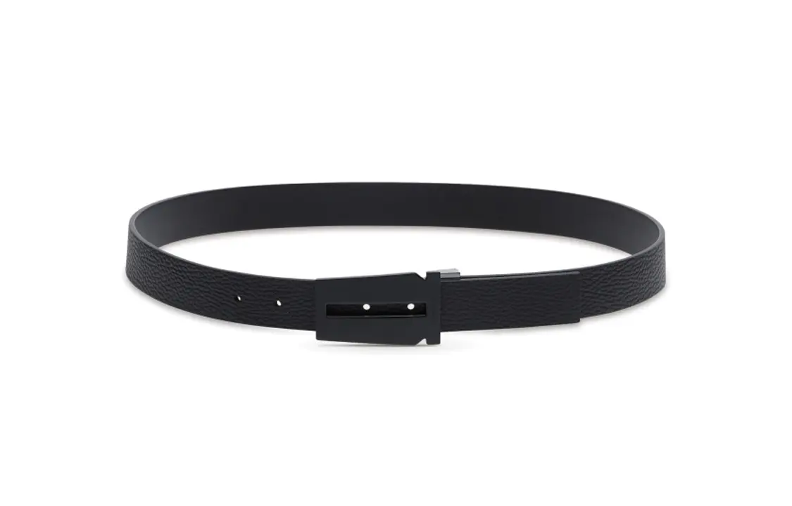 

Ferragamo Кожаный ремень из коровьей кожи мужской черный ширина 3CM