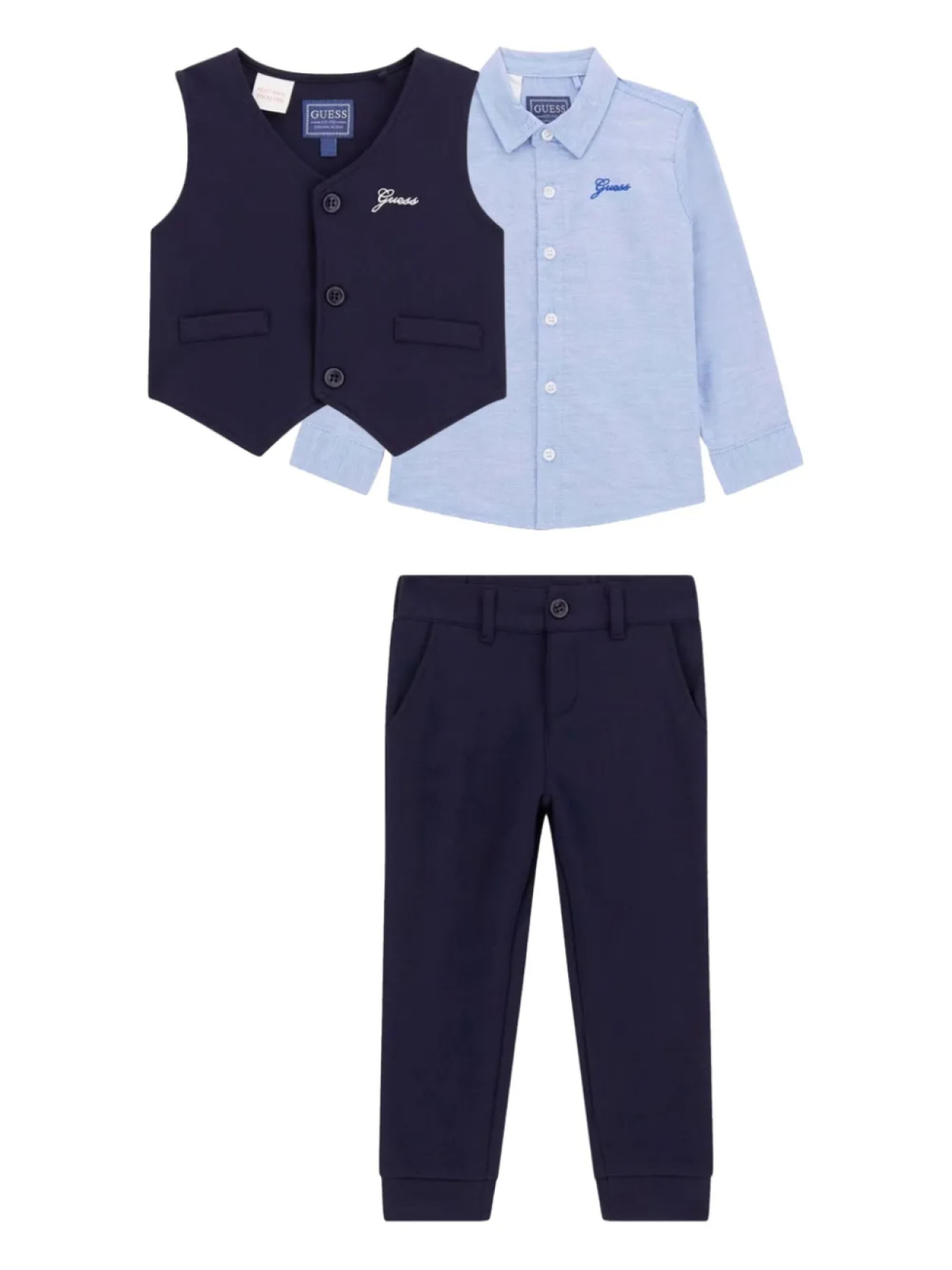 

Guess kids костюм с логотипом, синий