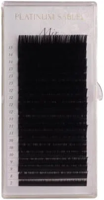 Ресницы Platinum Sable MIX Rush 0.18 мм D Curl Miss eye d'or 20 рядов