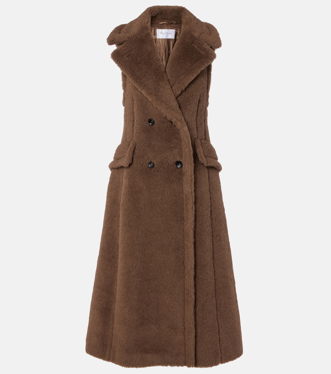 

Пальто Тедди из альпаки, шерсти и шелка Max Mara, Cacha Scuro