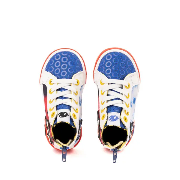 

Кроссовки Ground Up Sonic the Hedgehog Sonic And Shadow Hi Sneaker, цвет Red/Royal Blue
