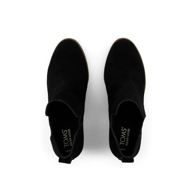 Ботинки Toms Gwen 10021339 Женские США 8.5 Черный Замок Клиновидный каблук Ботильоны ZPO2356 — фото 4