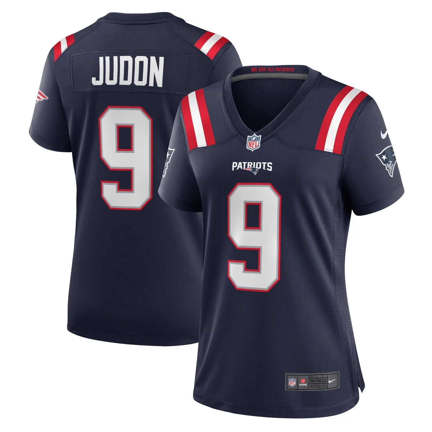 

Женская футболка Nike Matthew Judon Navy New England Patriots Team Game Nike