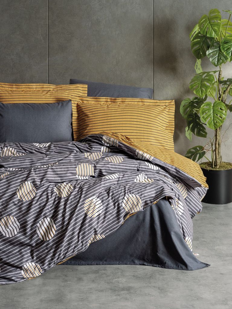 

L'Essentiel Linge de Maison, Strew - Серый, Комплект пододеяльников Ranforce King Size (FR), Серый, 100 % ХЛОПОК RANFORCE, 240 x 220 см