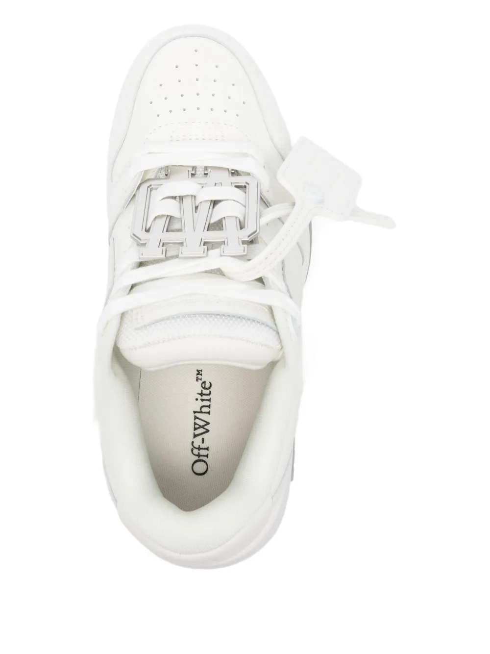 Кроссовки Out Of Office с пряжкой в ​​виде стрелы OFF-WHITE, белый — фото 4