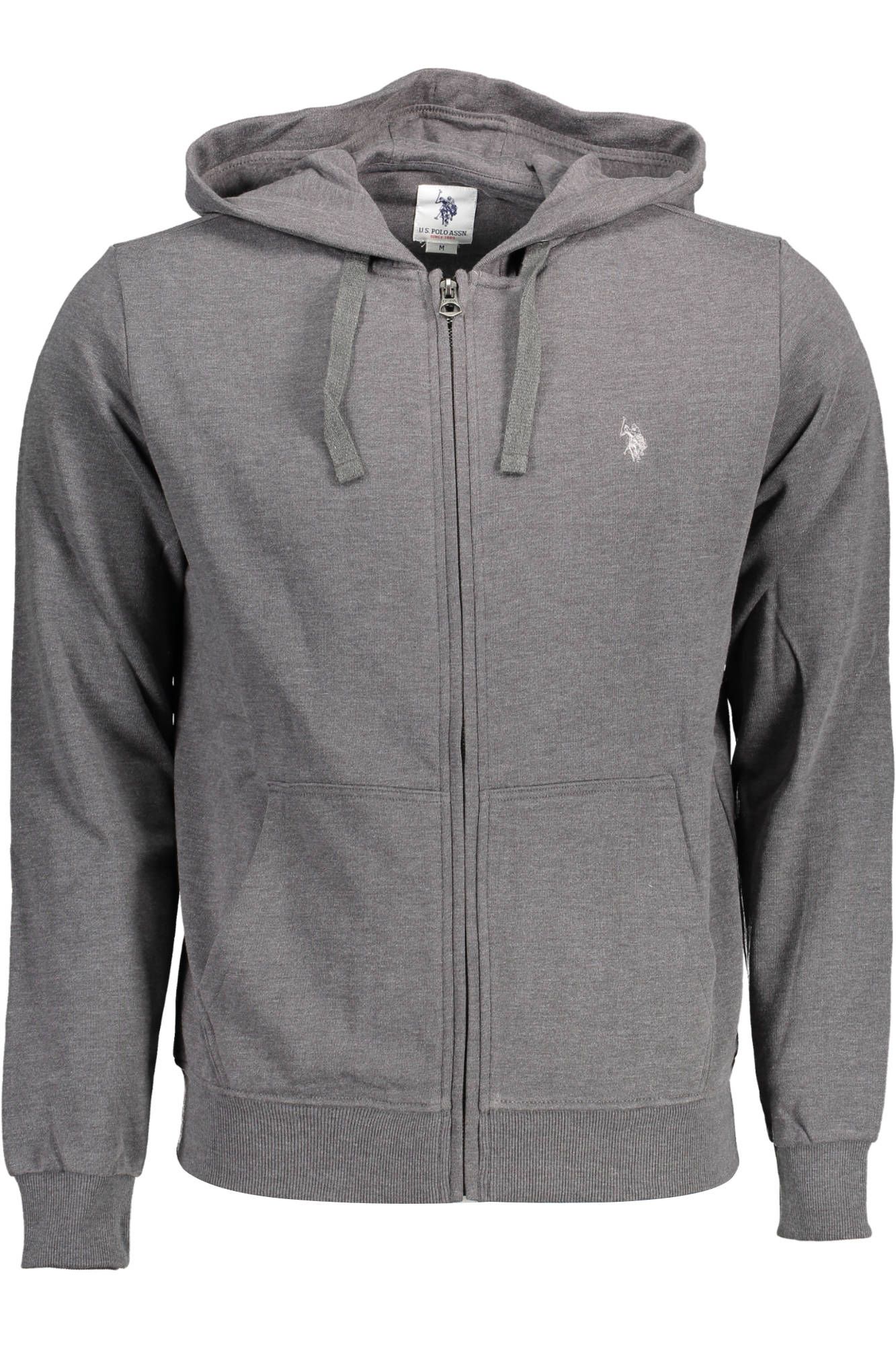 

Серый хлопковый мужской свитер U.S. Polo Assn.