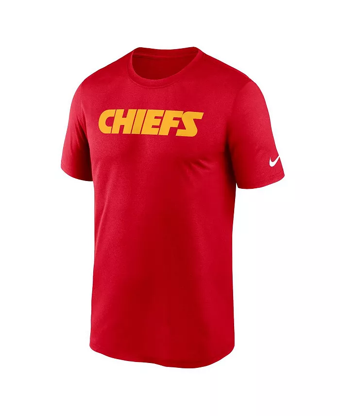Мужская красная футболка Kansas City Chiefs Primetime Legend Wordmark Performance Nike — фото 2