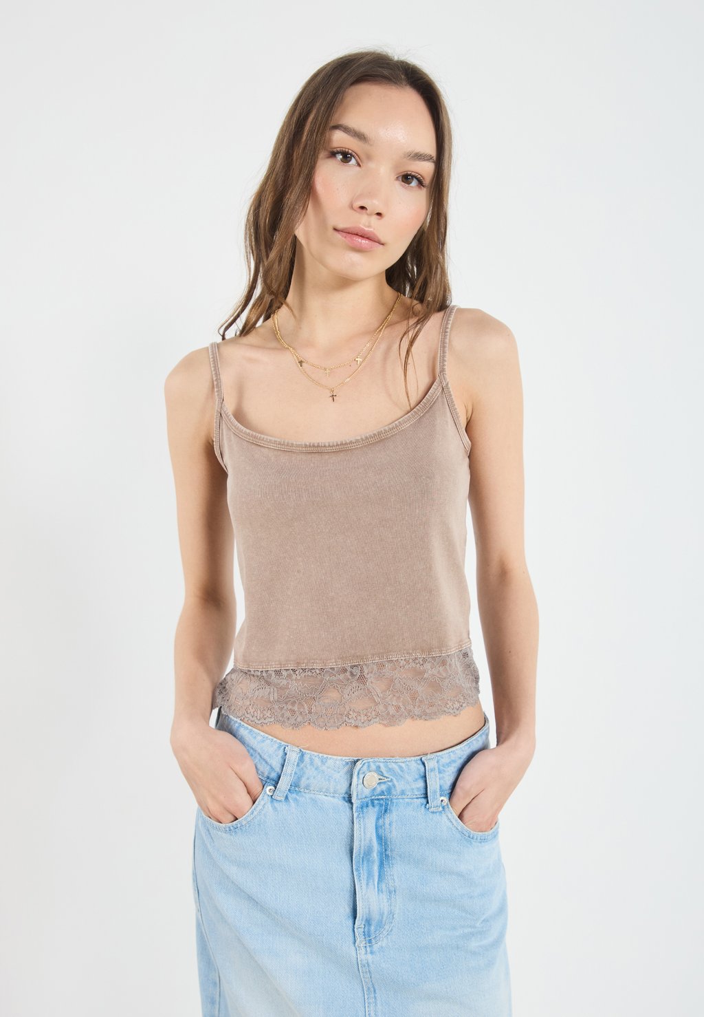 

Топ Even&Odd by Zalando, серо-коричневый