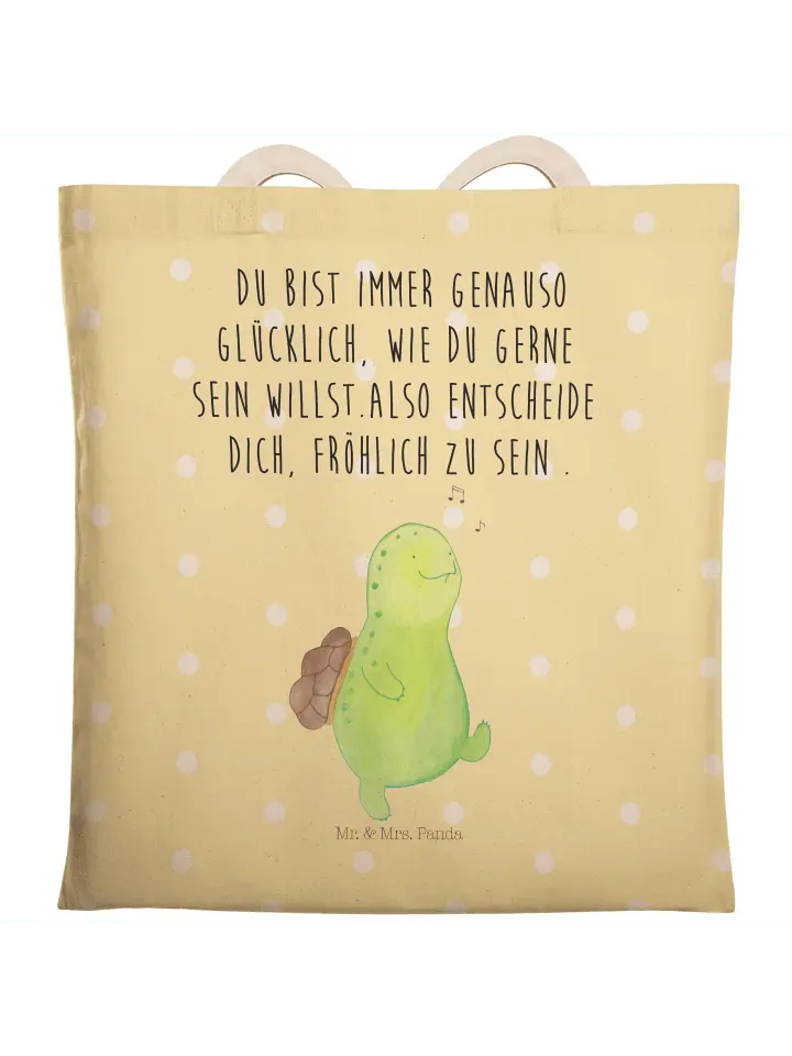 

Шоппер Mr. & Mrs. Panda, желтый пастельный