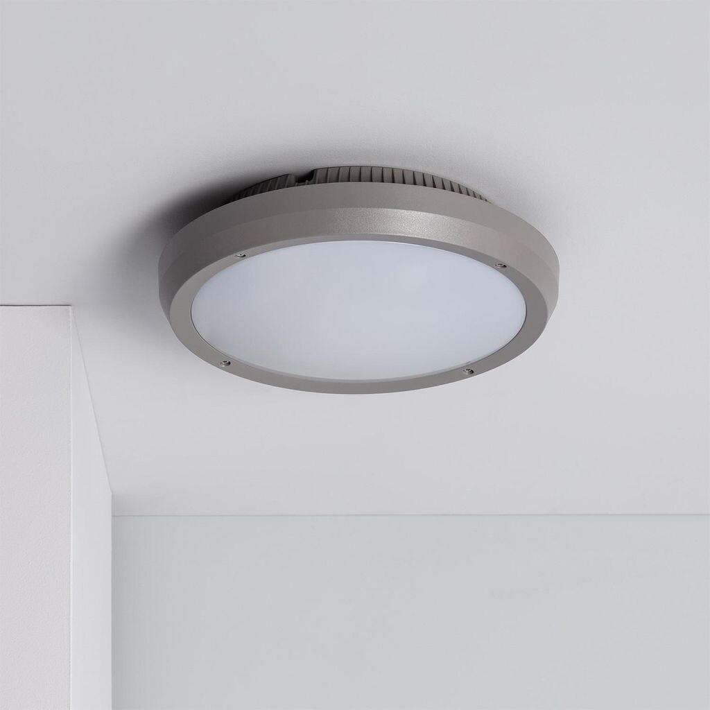 

Потолочный светильник круглый для наружного применения Ø300 мм IP65 Curio Gris Grey LEDKIA, серый