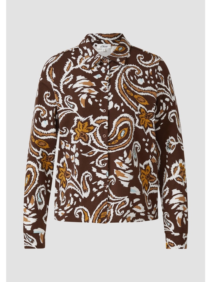 

Футболка 89A2_темно-коричневая s.Oliver, Коричневый, Футболка 89A2_темно-коричневая s.Oliver