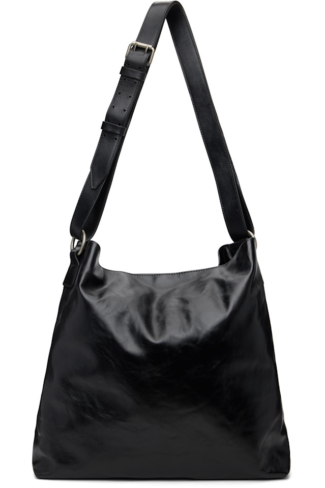 

Кожаная сумка-мессенджер Dries Van Noten, черный