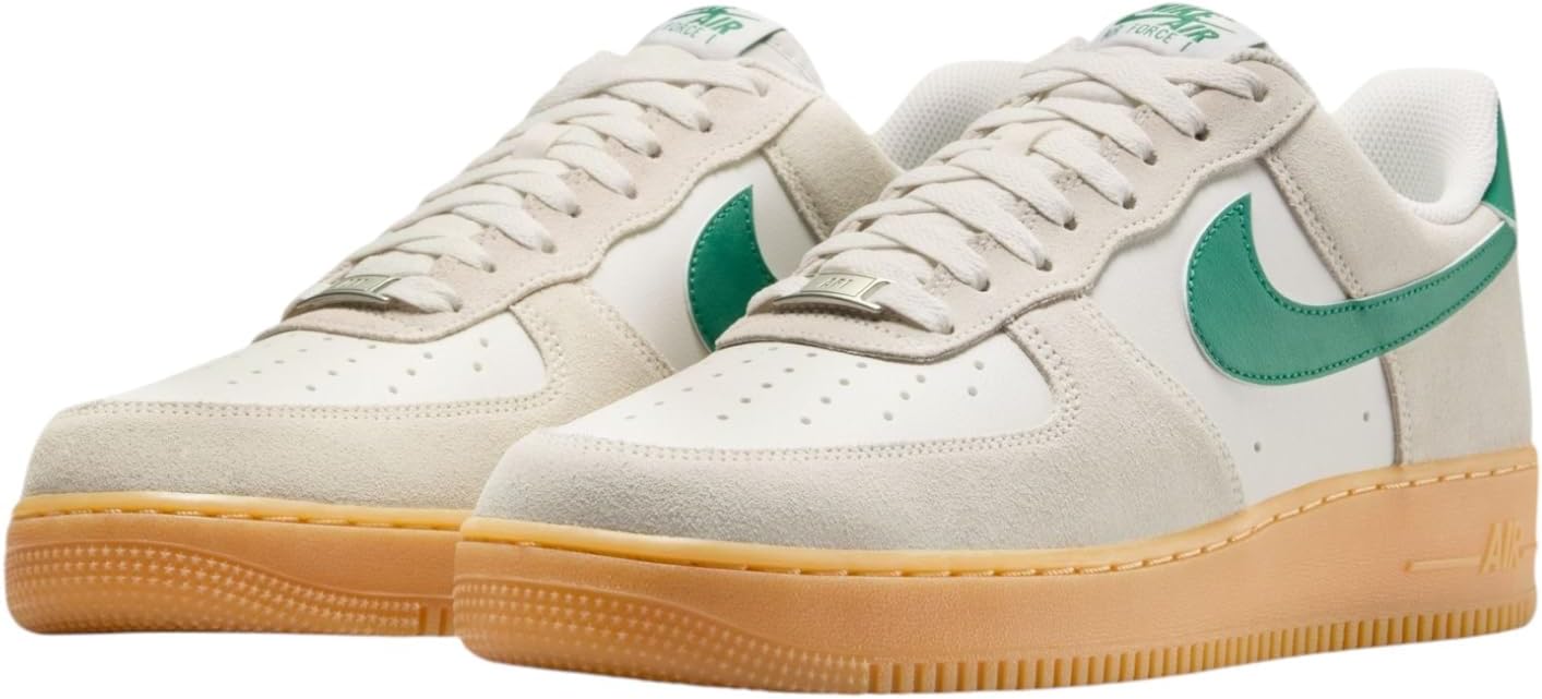 Мужские кроссовки Nike Air Force 1 '07 LV8, белый/зеленый/желтый — фото 2