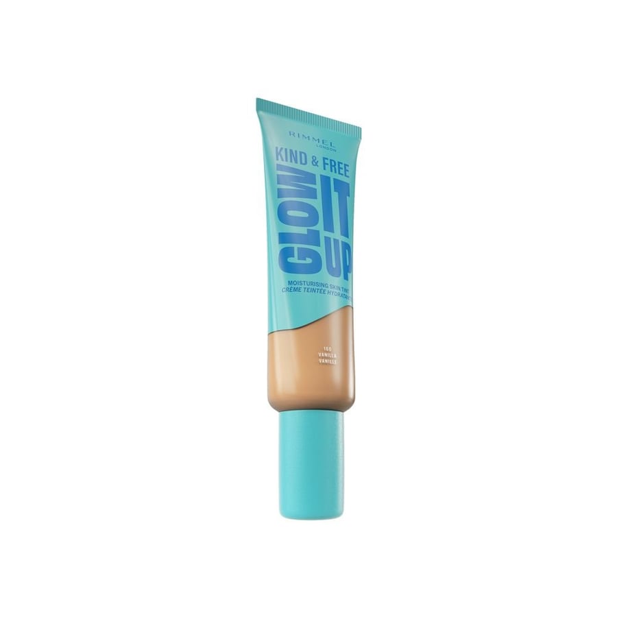 Rimmel Kind & Free Glow It Up увлажняющая тональная основа с витамином Е №. 160 Ваниль, 30 мл — фото 4