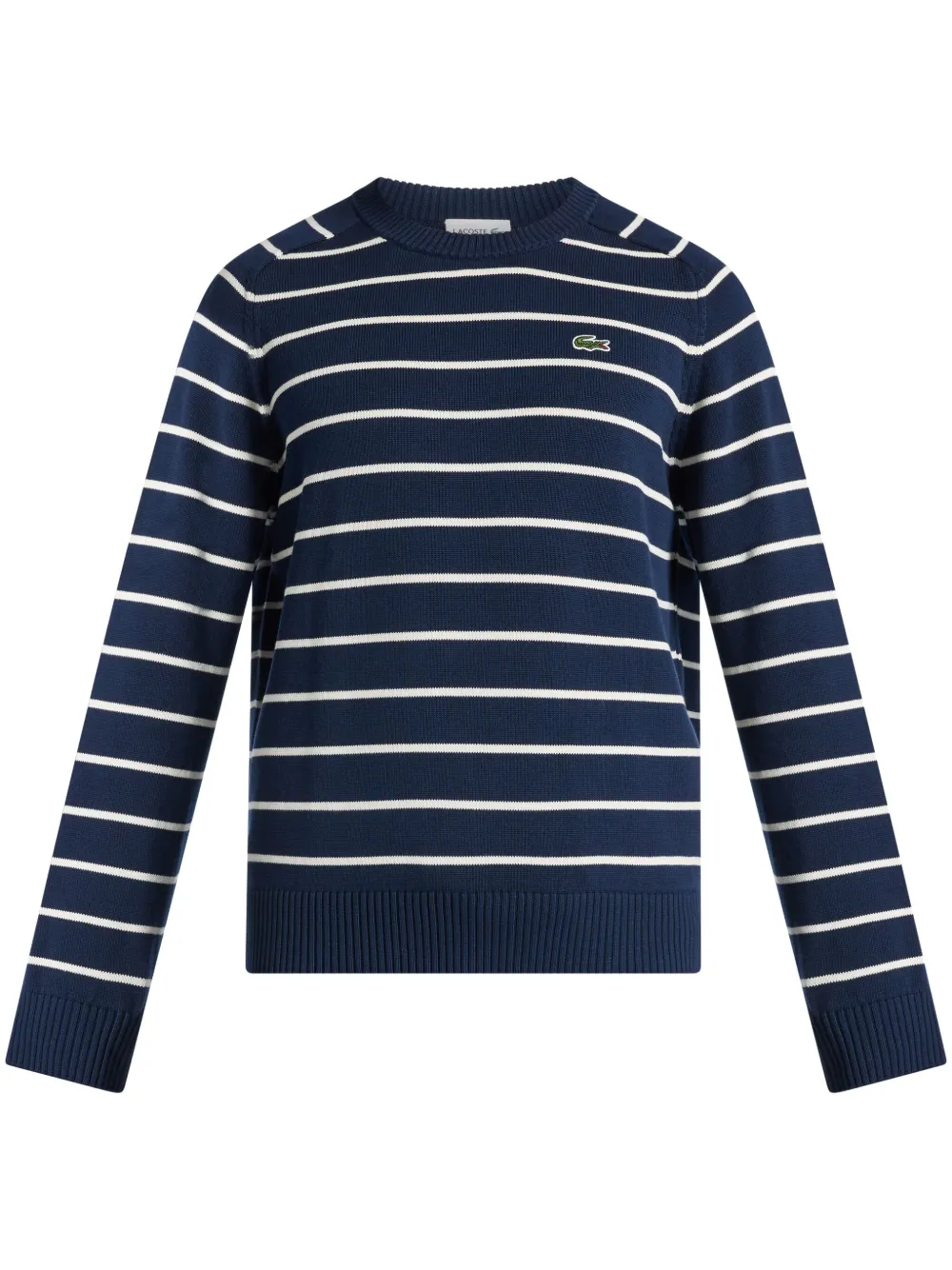 

Джемпер в полоску с нашивкой-логотипом Lacoste, синий