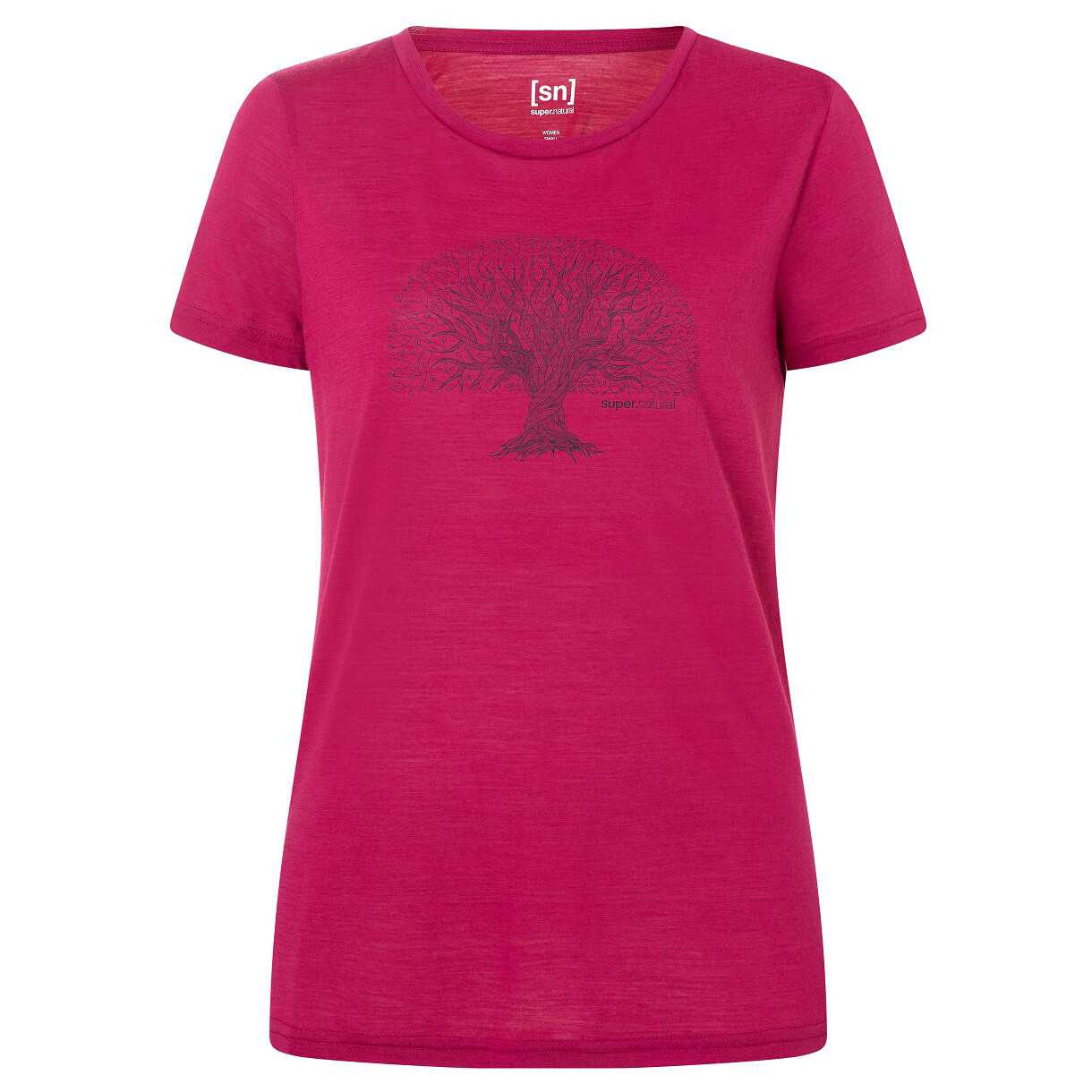 

Рубашка из мериноса Super.Natural Tree of Knowledge Tee, цвет Sangria/Mysterioso