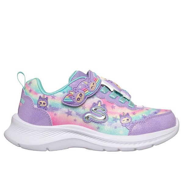 Кроссовки Jumpsters Cutie Critters для девочек Skechers, Lavender Multi — фото 2