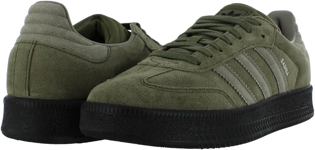 Мужские кроссовки Adidas Samba XLG для повседневной носки, оливковое/серебристое — фото 2