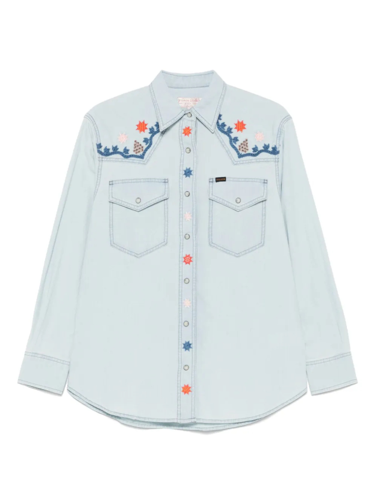 

Вышитая рубашка Filson, синий