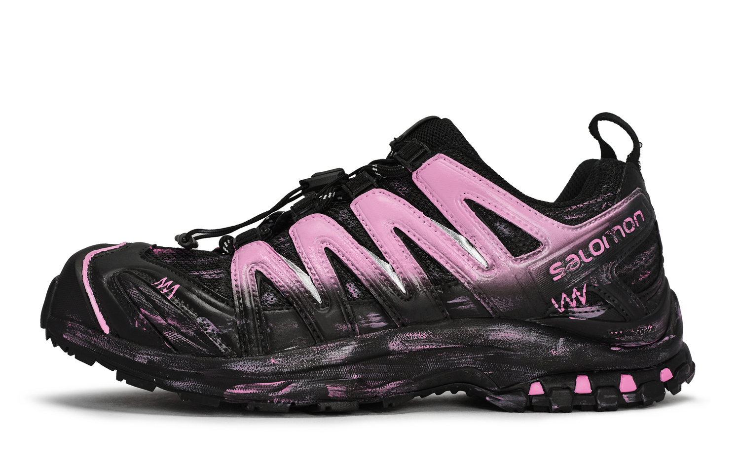 

Дышащие кроссовки XA PRO 3D LA YAUTE низкие для бега унисекс black pink SALOMON, черный/розовый
