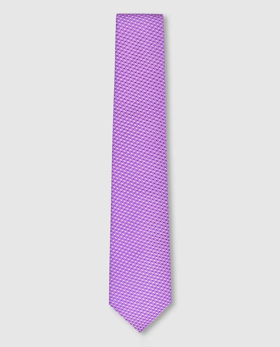 

Мужской жаккардовый шелковый галстук Olimpo, фуксия