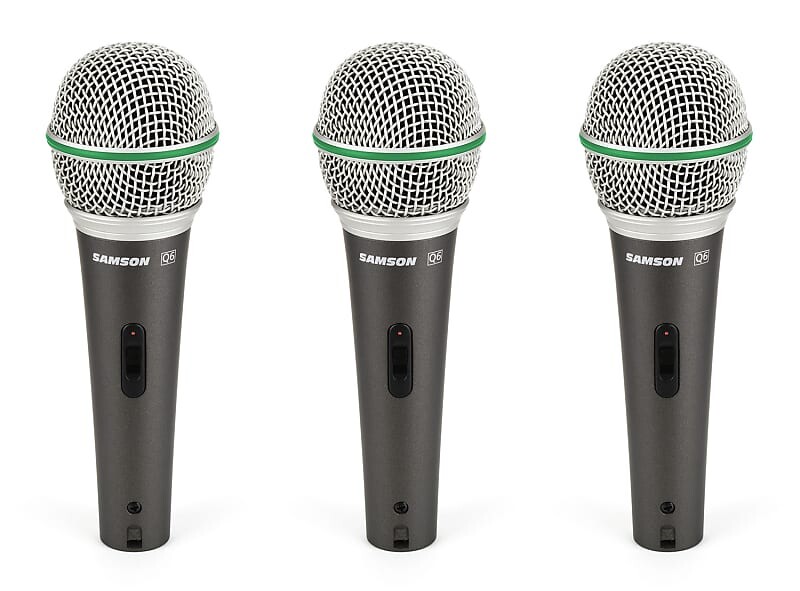 

Микрофон Samson Q6 Handheld Supercardioid Dynamic Microphone (3-Pack)