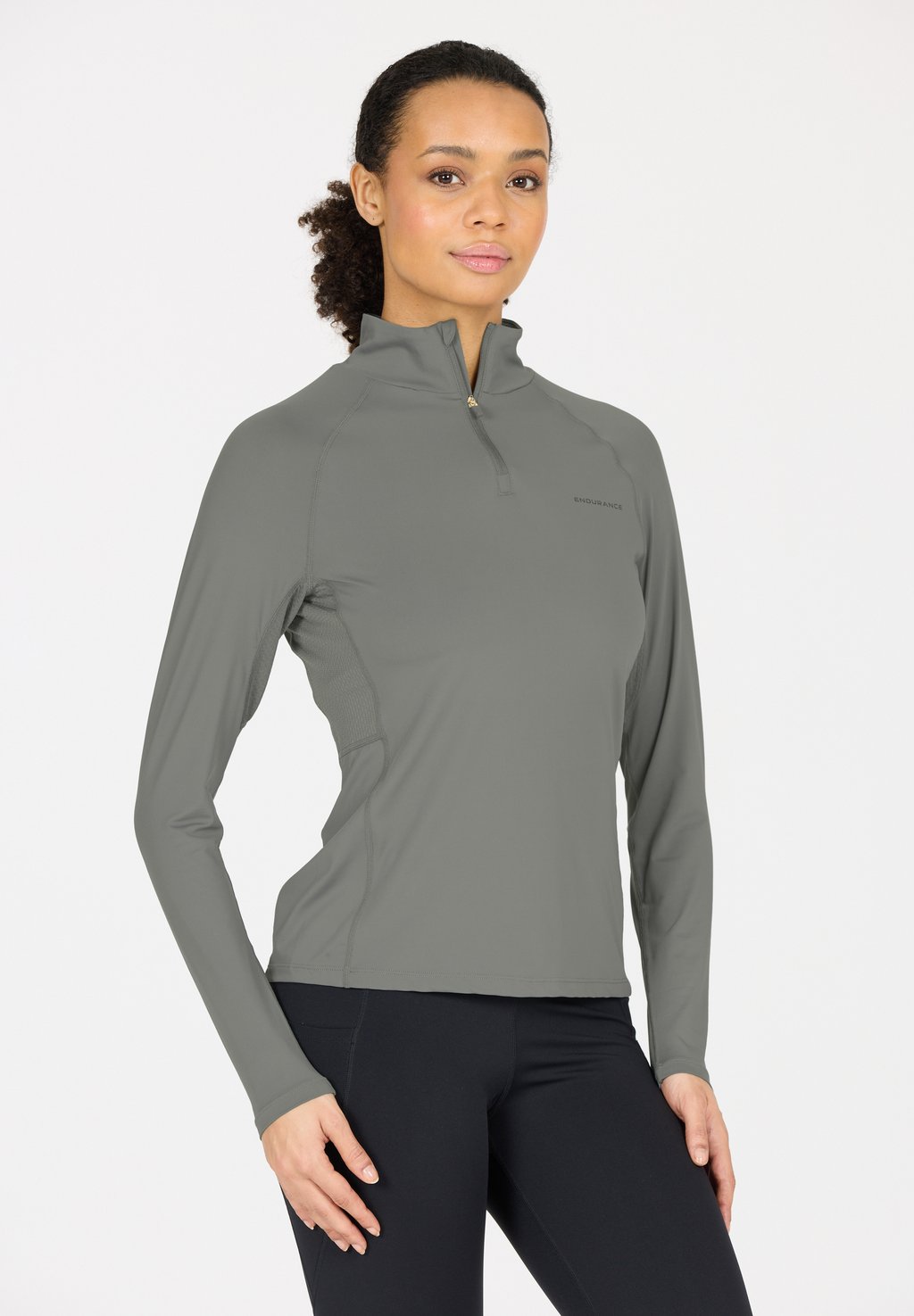 

Топ с длинными рукавами MIDLAYER CHRISSIE Endurance, темно-серый