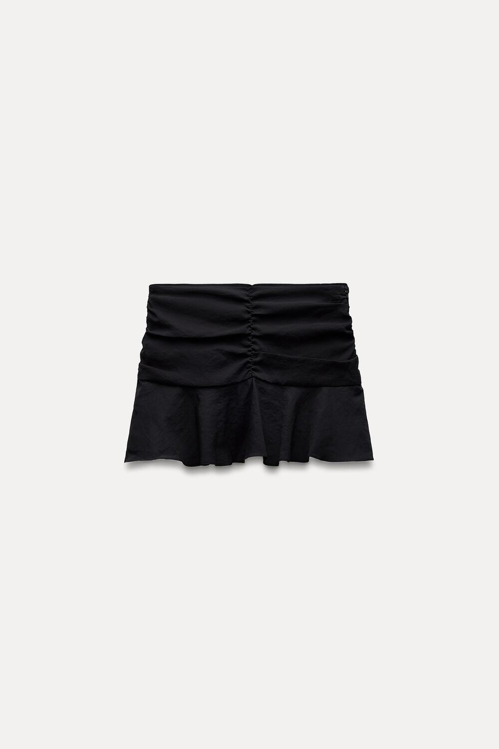 

Юбка-шорб с оборкой ZARA, черный
