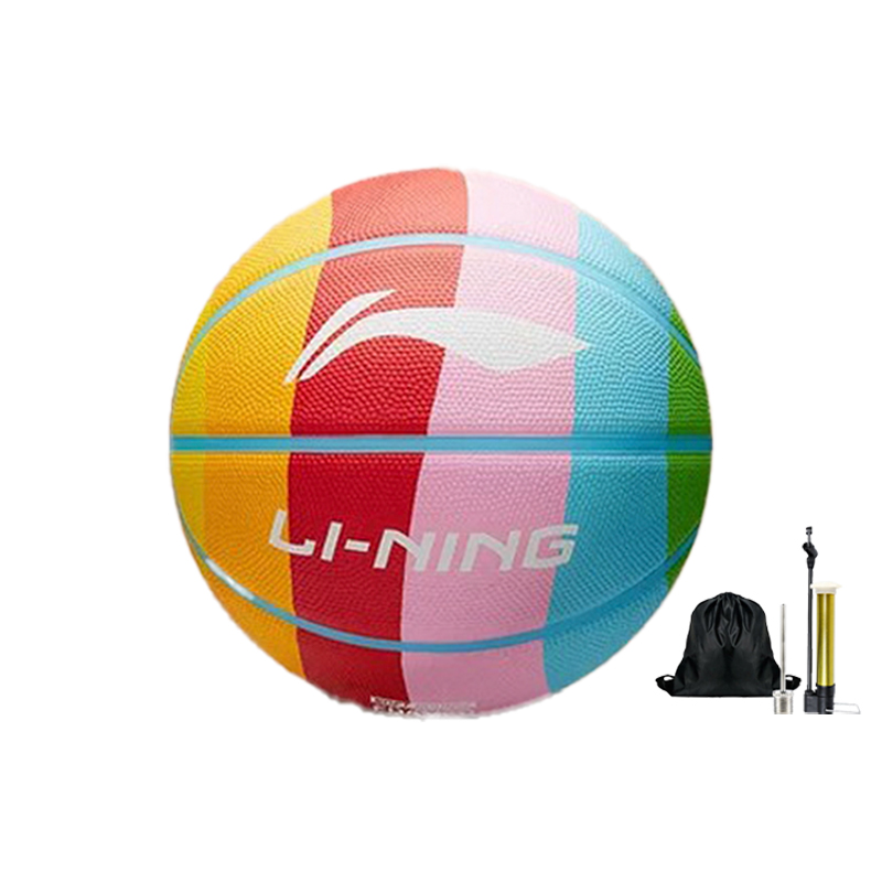 

Баскетбольный мяч Li-Ning Rubber Foam Rainbow размер 7 для тренировок унисекс, box not included-accessory included