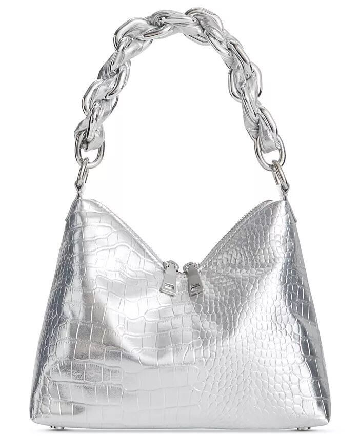 

Сумка через плечо Tayviss Small Croc I.N.C. International Concepts, серебряный