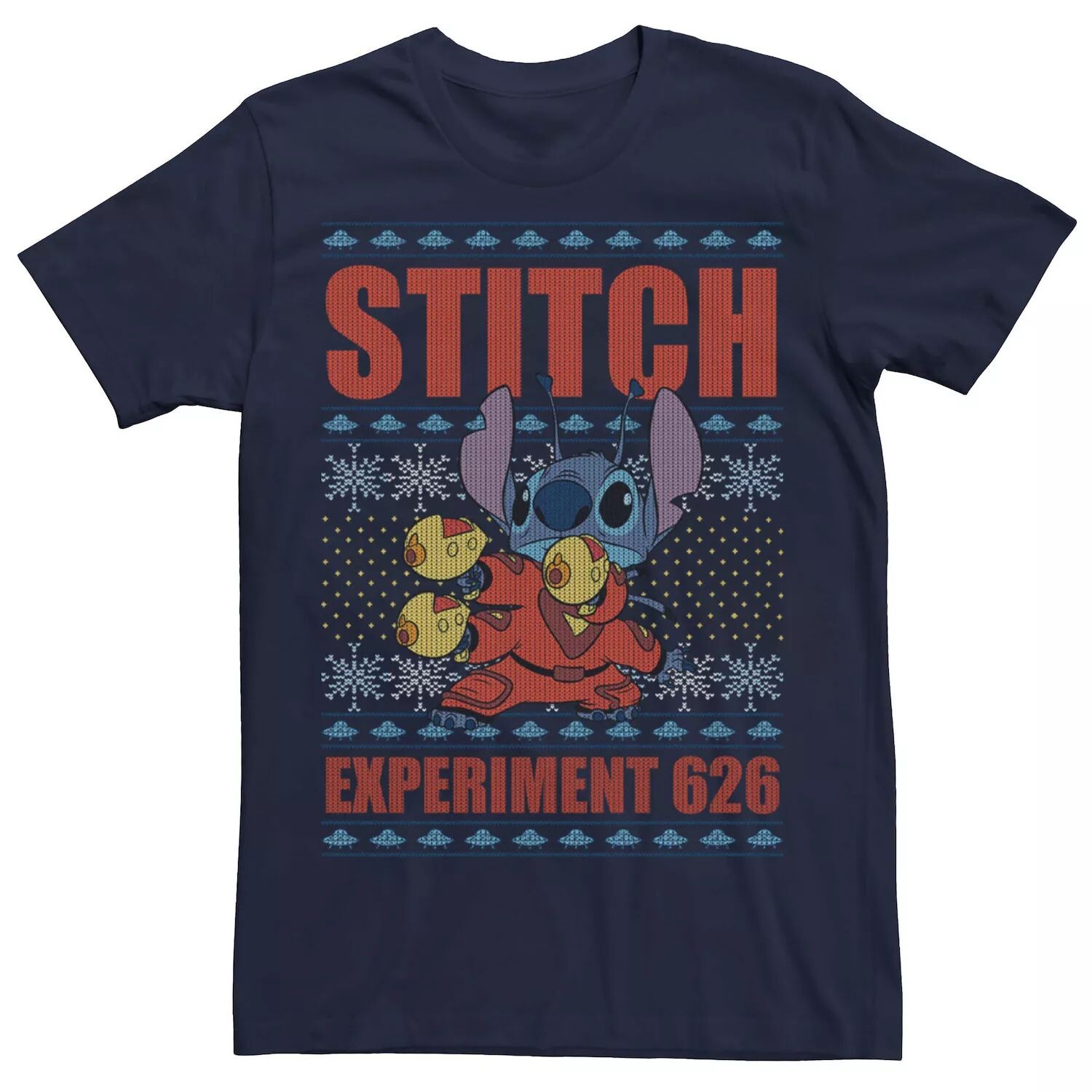 

Мужская футболка Lilo & Stitch Christmas Stitch Experiment 626 Disney