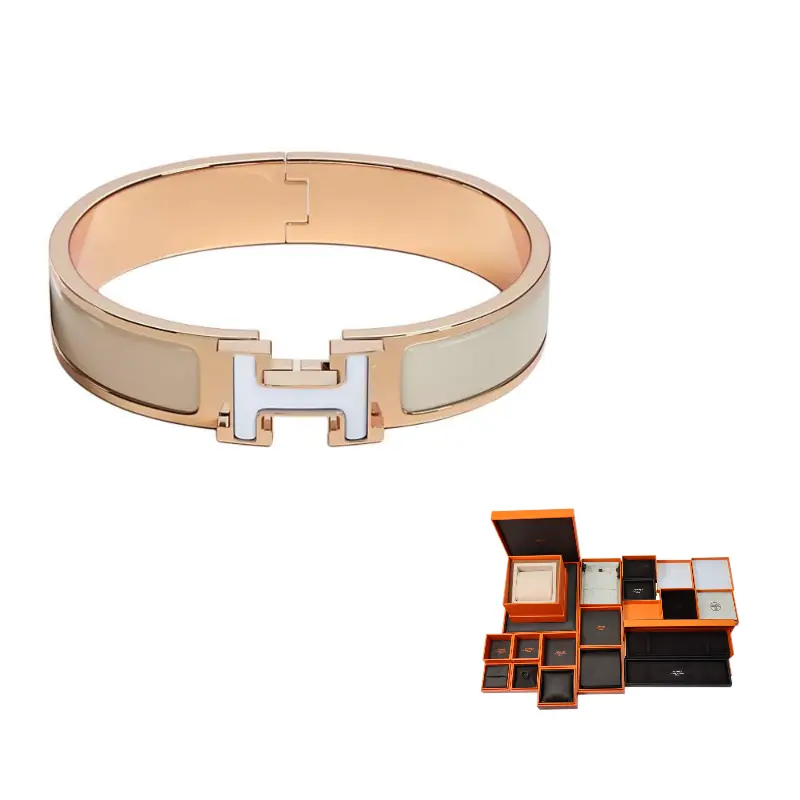 

Эмалевые браслеты для женщин Rose Gold HERMES, розовое золото