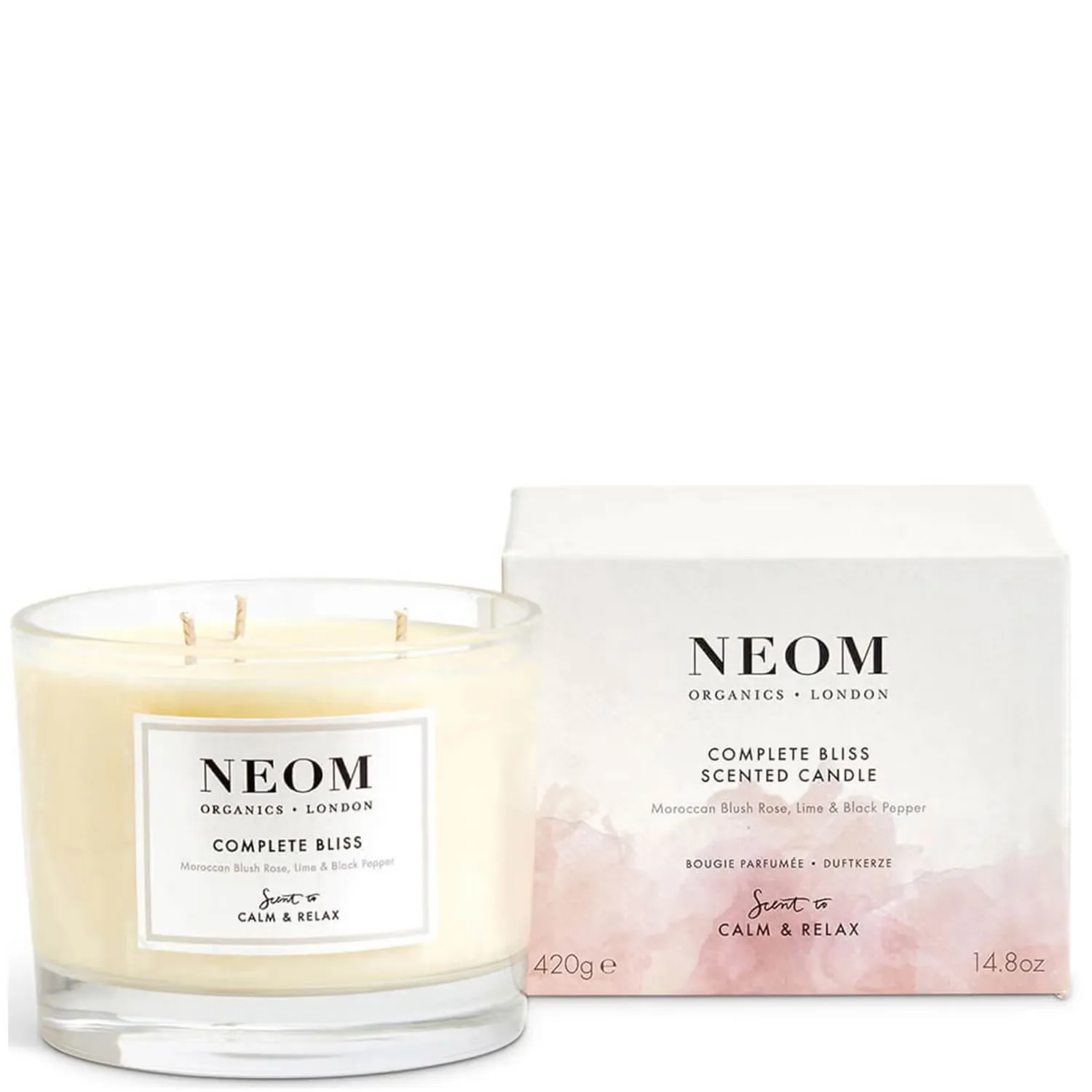 

Роскошная ароматическая свеча Organics Complete Bliss Neom