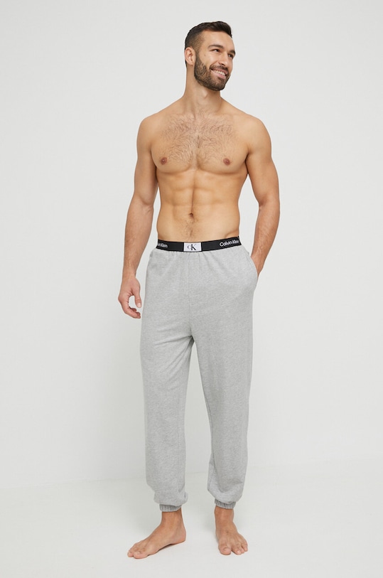 

Хлопковые пижамные брюки Calvin Klein Underwear, серый