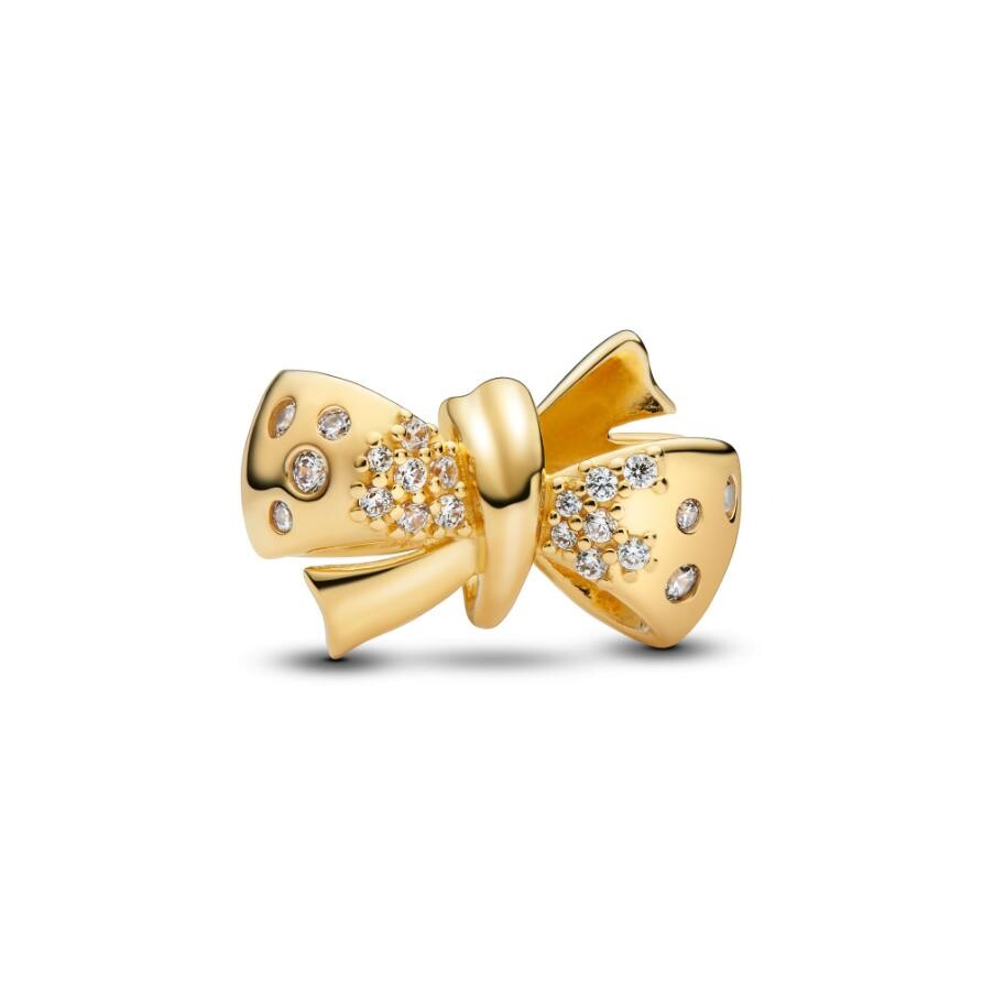 

Шарм Sparkling Bow Pandora, покрытие - золото