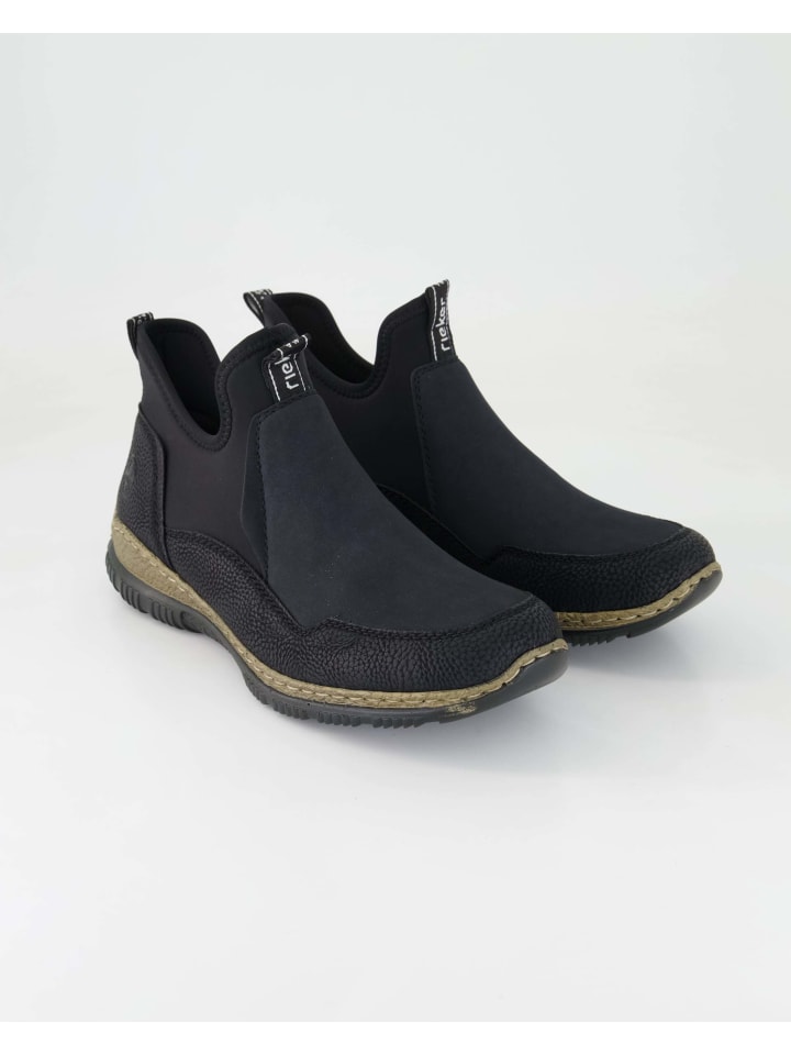 Женские ботинки челси Rieker кожаные, черный