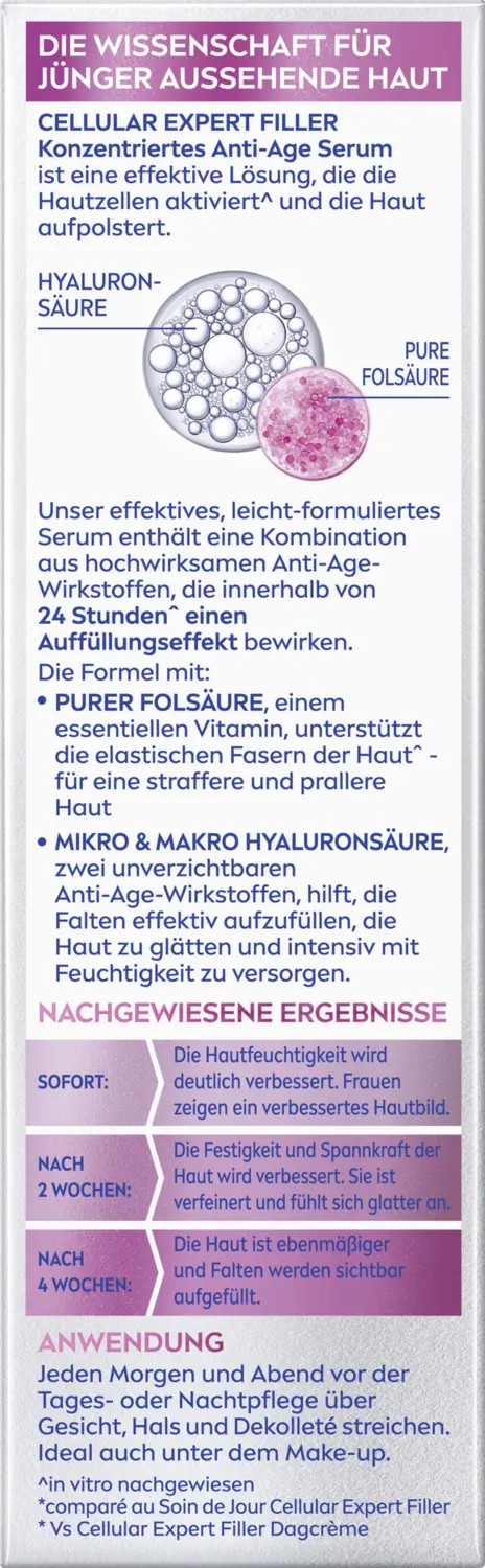 Сыворотка Nivea — Для лица Cellular Expert Filler Konzentriertes Anti-Age Serum — фото 2