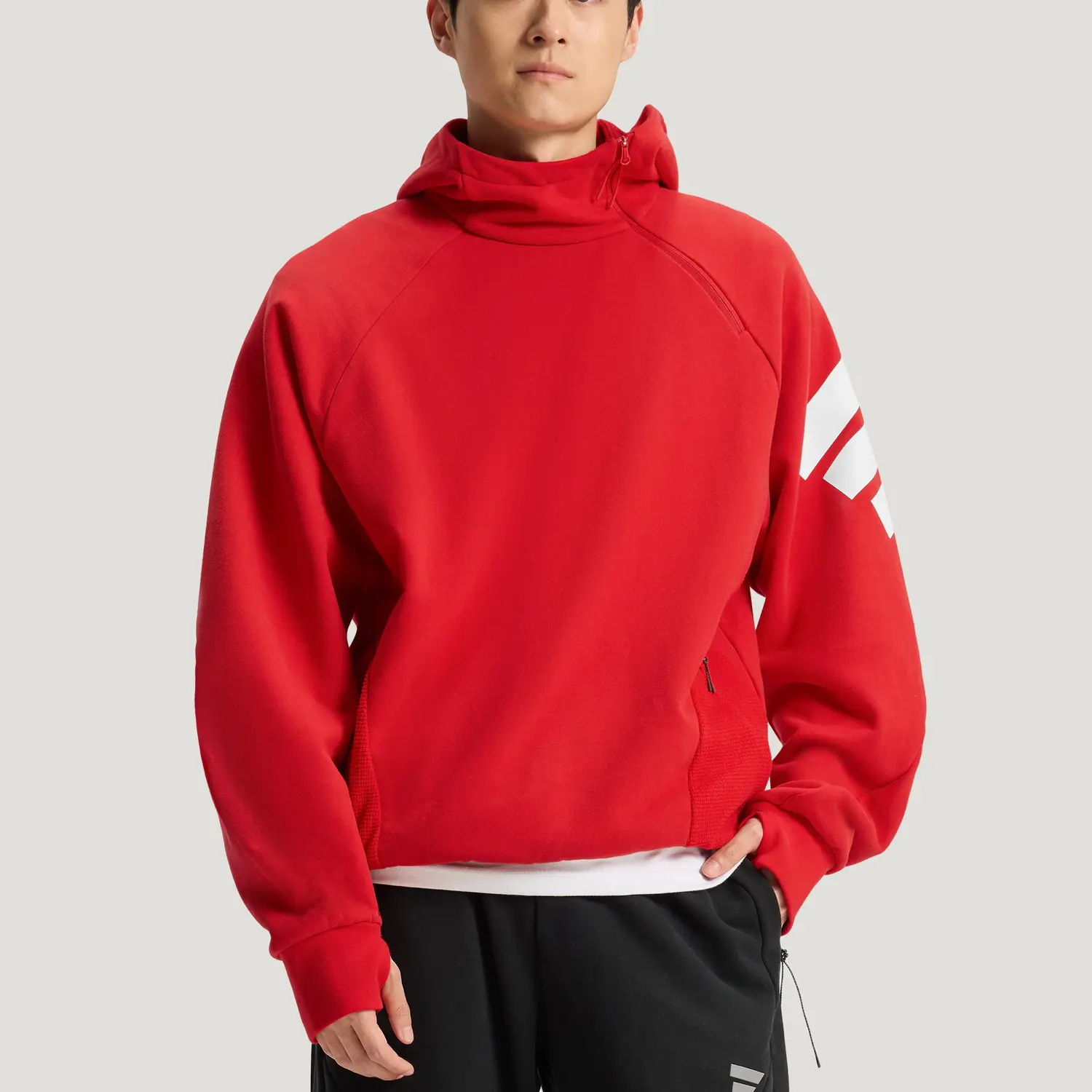 FOS FW25 Future Style свитшот мужской Adidas, светло scarlet — фото 4