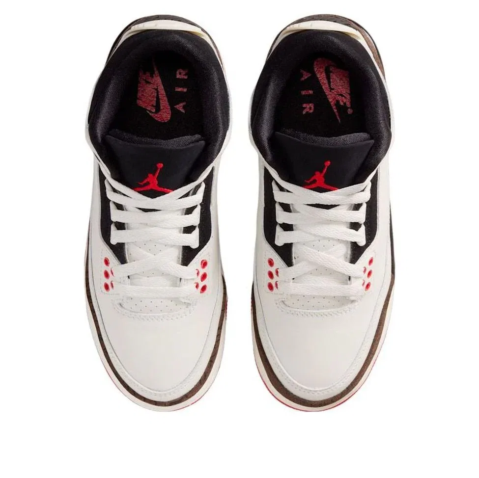 Кроссовки Jordan 3 Retro 'Sail Black University Red Pale Ivory Palomino' DM0967-103, мультиколор — фото 3