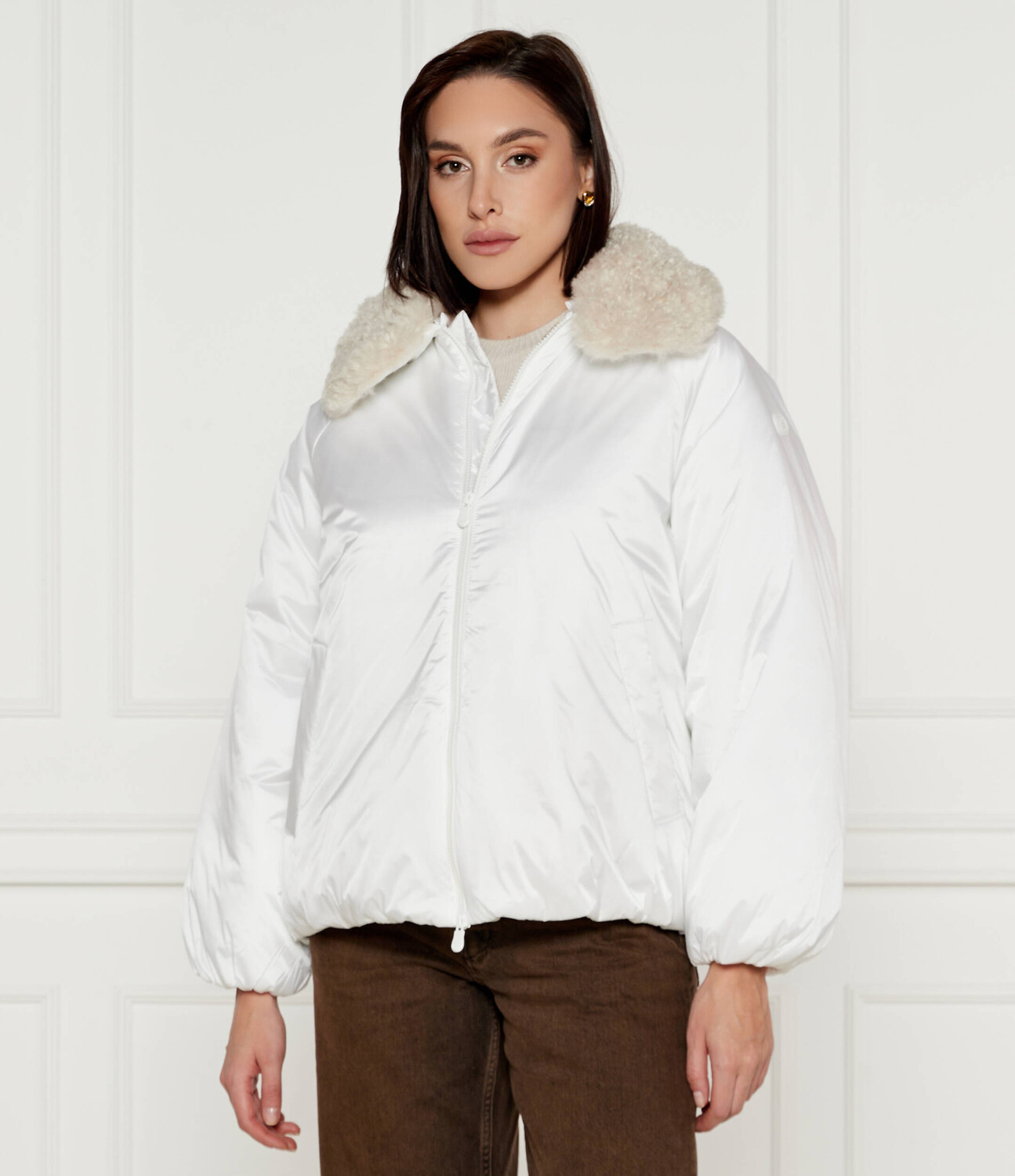

Куртка Save The Duck PETAL Regular Fit shearling, белый