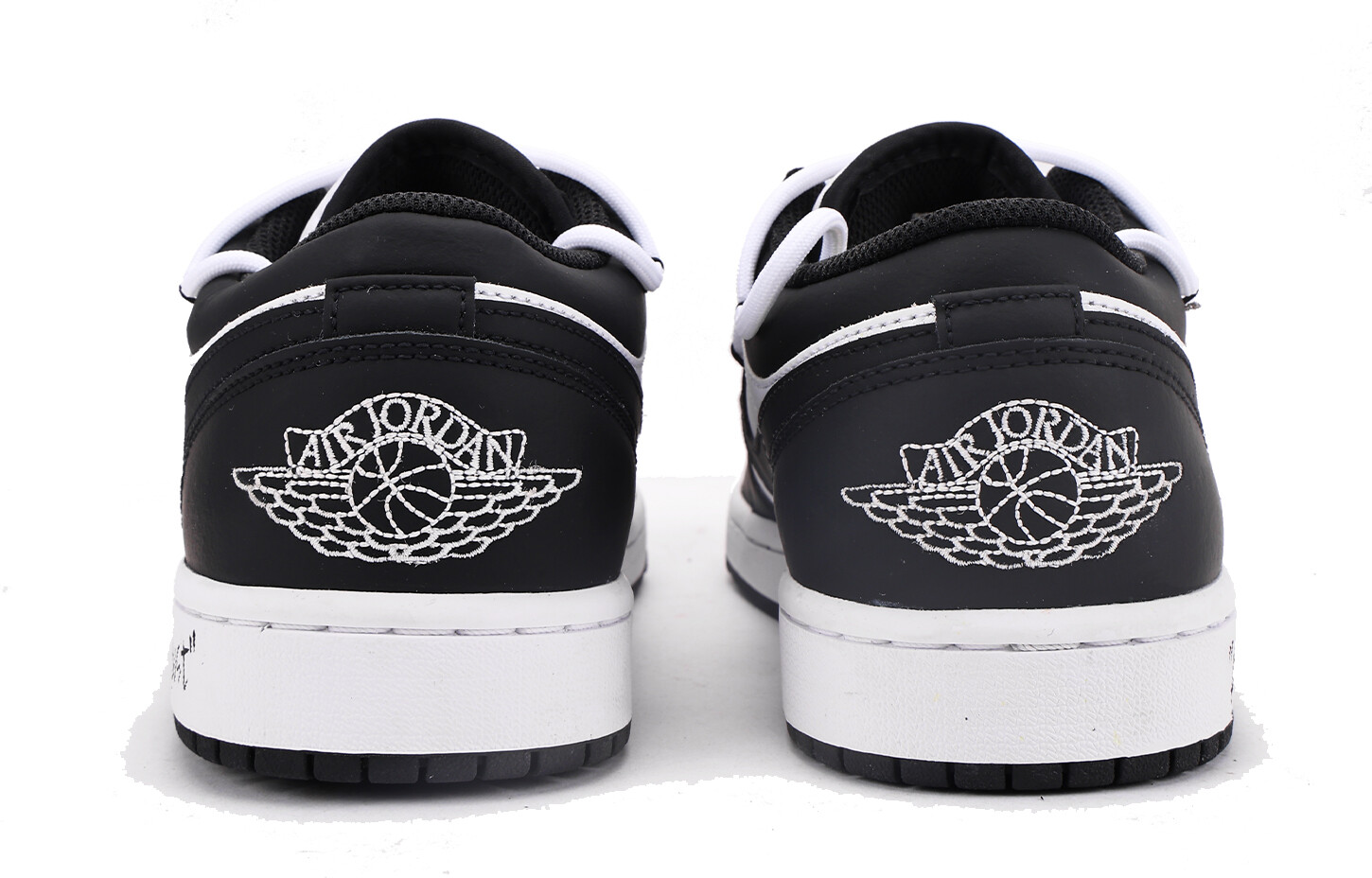 Кроссовки Air JORDAN 1 Vintage Basketball Shoes Men Low-Top Black White, черный — фото 4