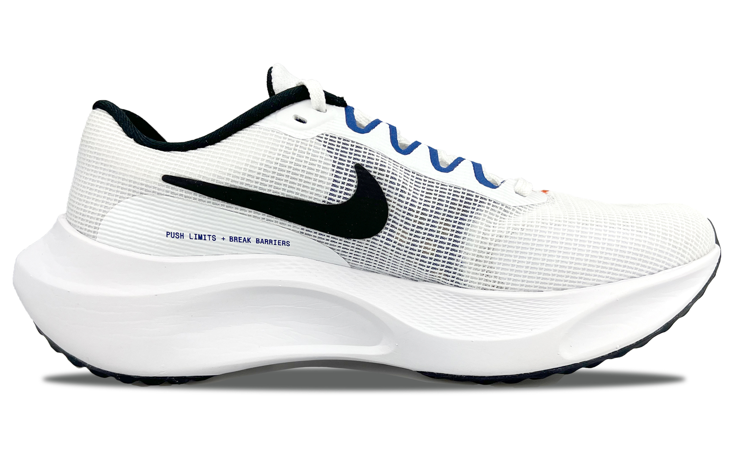 Nike Zoom Fly 5 Низкие Марафонские Беговые Кроссовки Мужские Черный Белый Синий — фото 3