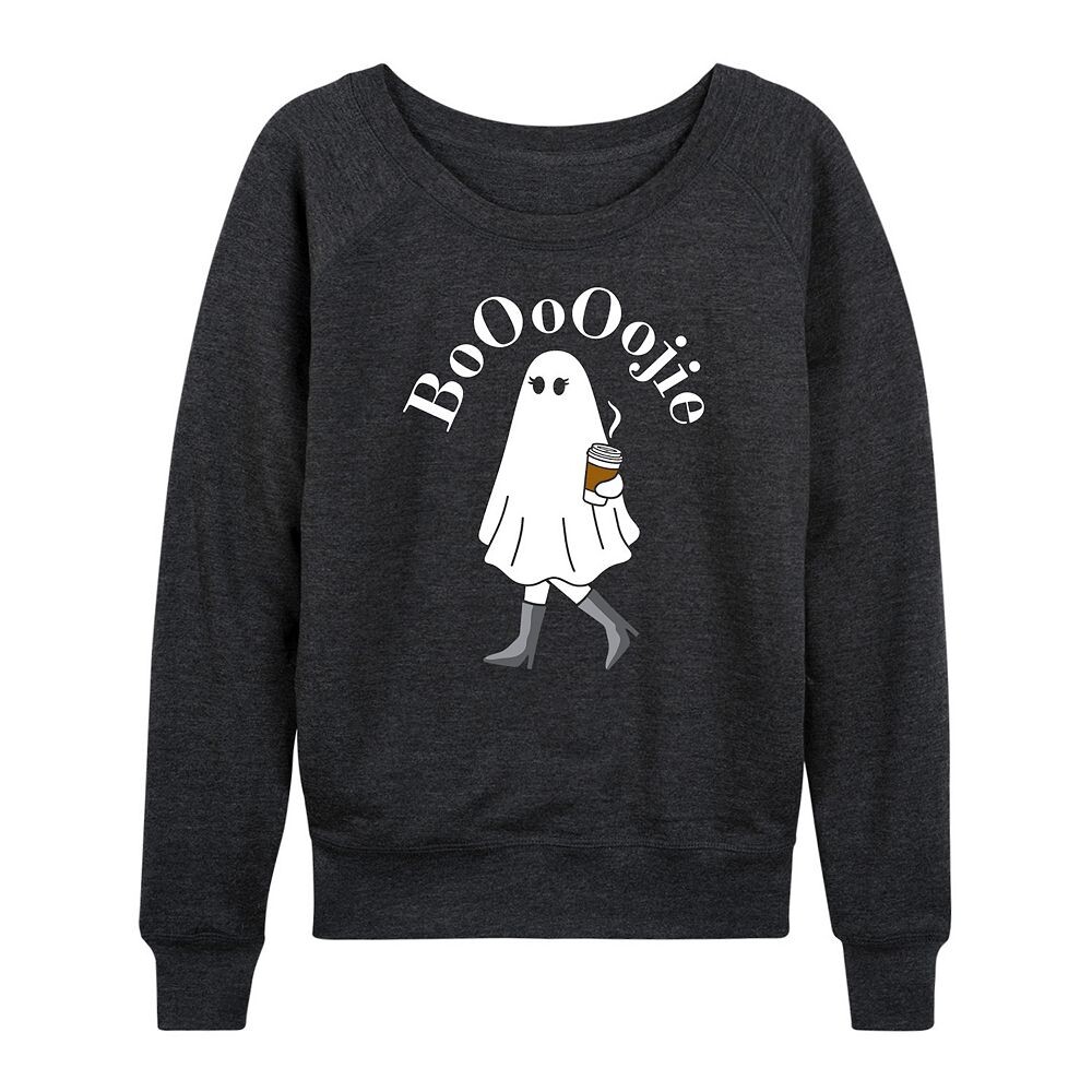 

Женский легкий свитшот из френч терри Boojie Ghost Halloween, цвет Heather Charcoal