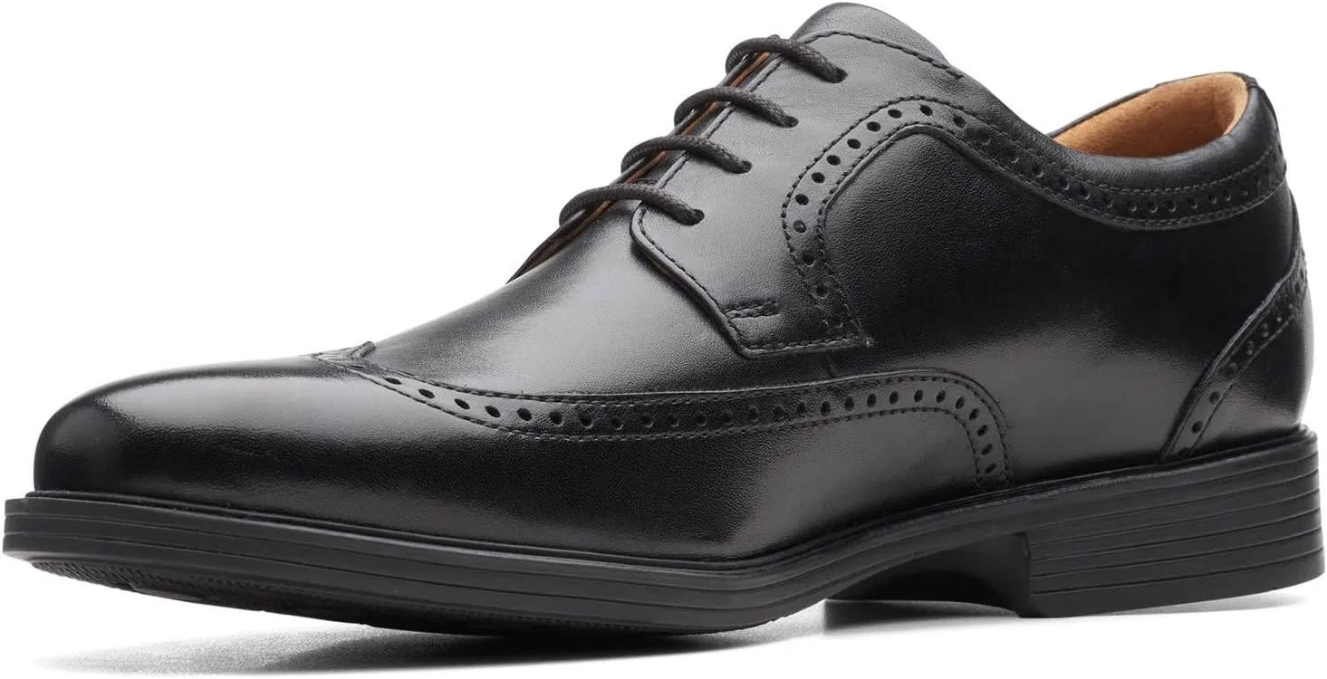 Туфли Clarks Men's Whiddon Wing Oxford, 3-Black Leather — фото 4